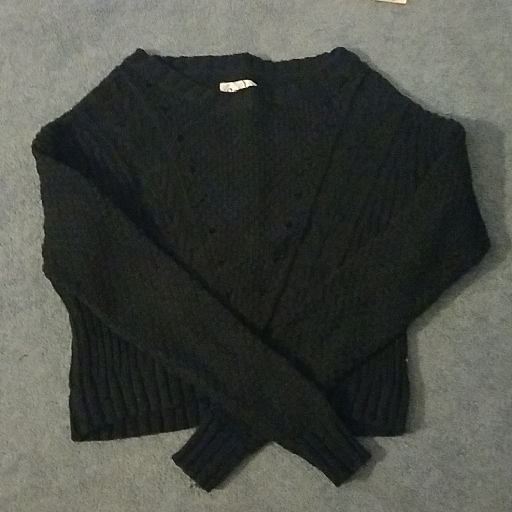 Cropped Knit Sweater